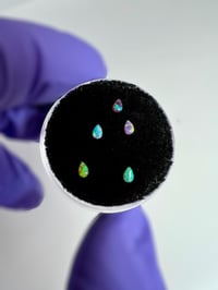 Image 2 of Opal Raindrop Tooth Gems | Opal Raindrop Charm | Tooth Gem Opal Raindrop Crystal Charm