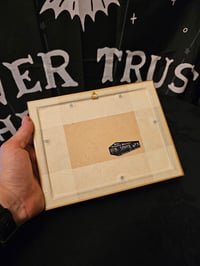Image 3 of Gold framed preserved spider web