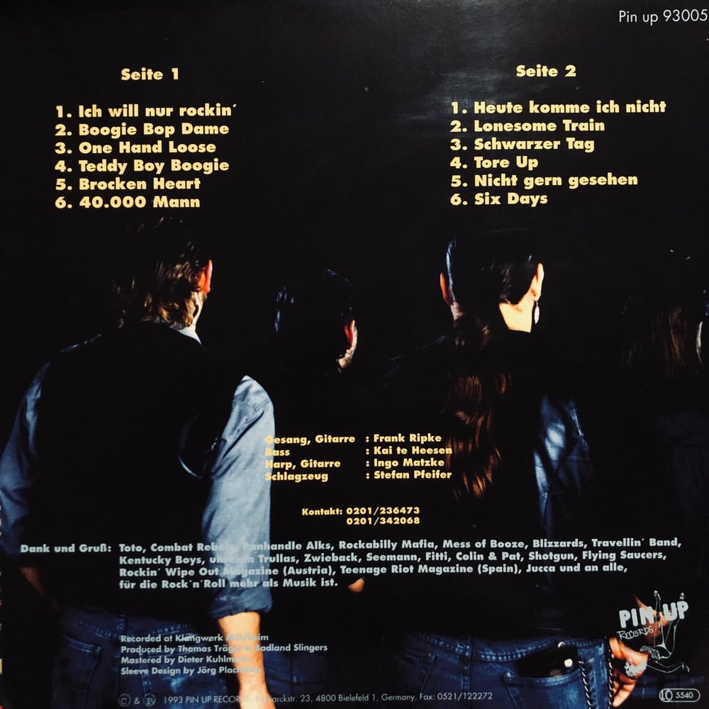 Badland Slingers ‎– Ich Will Nur Rockin' (LP)