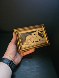 Image 2 of Vintage Erotic strip page with preserved spider web -C