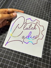 Image 1 of Clutch Ladies Script / Gear logo 2023