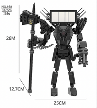 Skibidi Toilet - TV Man -  Building Block Model  - No.5