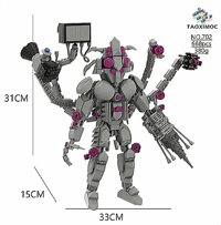 Skibidi Toilet Character - Building Block Model - No.3
