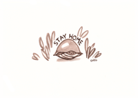 Image 1 of Stay Home Shell 5x7
