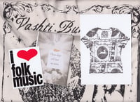 Image 6 of I ♥ FOLK MUSIC STICKER