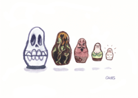 Image 1 of Matryoshka 5 of 6 - Rebirth 5x7
