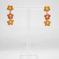 Image 1 of Orange Meadow Dangle Earrings