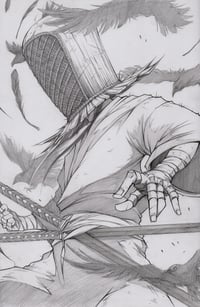 KOMUSŌ INSIDE COVER ORIGINAL PENCIL ART SIGNED