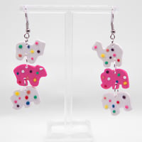 Image 3 of Stacked Animal Cracker Earrings