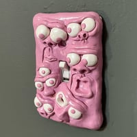 Image 2 of Pink Grimmlin 1 of 1 Clay Light Switch Plate