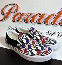 Image 1 of Vans Classic Slip-On Checker Cube Shoes 