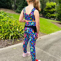 Image 2 of Girls Active Wear Sets (crop and ankle length leggings)