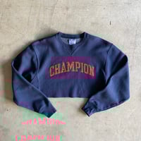 Image 1 of CHAMPION CUSTOM CROPPED SWEATSHIRT
