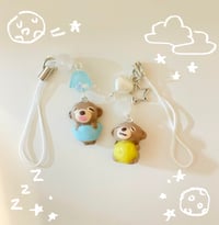 Image 1 of Sleepy Monkey Phone Charms