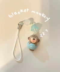 Image 3 of Sleepy Monkey Phone Charms