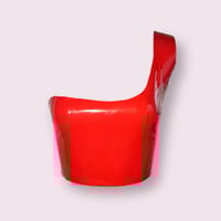Image 1 of Latex Asymmetric Crop Top