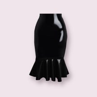 Image 1 of Latex Fishtail Midi Skirt