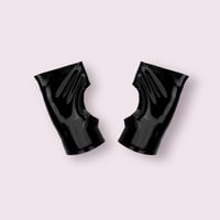 Image 1 of Latex Fingerless Gloves