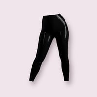 Image 1 of Latex High Waisted Leggings