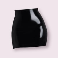 Image 1 of Latex Mini Skirt