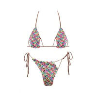 Image 2 of TROPICAL SEQUIN CHAINZ BIKINI BRA