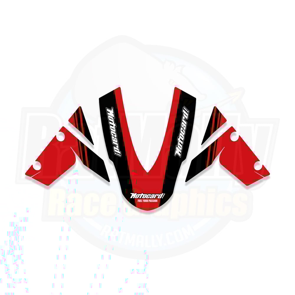 RIDE　ライド　ステッカー 互換品】 カワサキ バイク 3D フロントフェアリング ヘッドライト