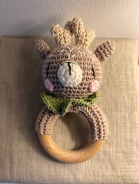 Image 2 of Handcrafted Crochet Deer Rattle