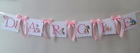 Image 4 of Flopsy bunny room decor, Flopsy bunny name bunting, Flopsy nursery wall  decor