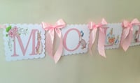 Image 6 of Flopsy bunny room decor, Flopsy bunny name bunting, Flopsy nursery wall  decor