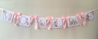 Image 7 of Flopsy bunny room decor, Flopsy bunny name bunting, Flopsy nursery wall  decor