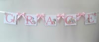 Image 8 of Flopsy bunny room decor, Flopsy bunny name bunting, Flopsy nursery wall  decor