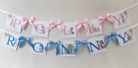 Image 10 of Flopsy bunny room decor, Flopsy bunny name bunting, Flopsy nursery wall  decor