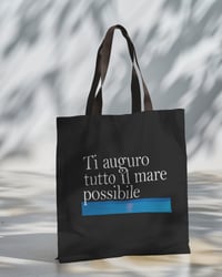 Image 1 of Tote Bag Canvas - Ti auguro tutto il mare possibile (EBZ033)