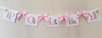 Image 11 of Flopsy bunny room decor, Flopsy bunny name bunting, Flopsy nursery wall  decor