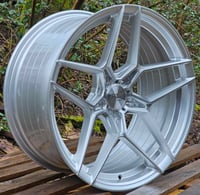 Image 2 of 20" AVA HSF037 STAGGERED ALLOY WHEELS FITS 5X120 SILVER BRUSHED