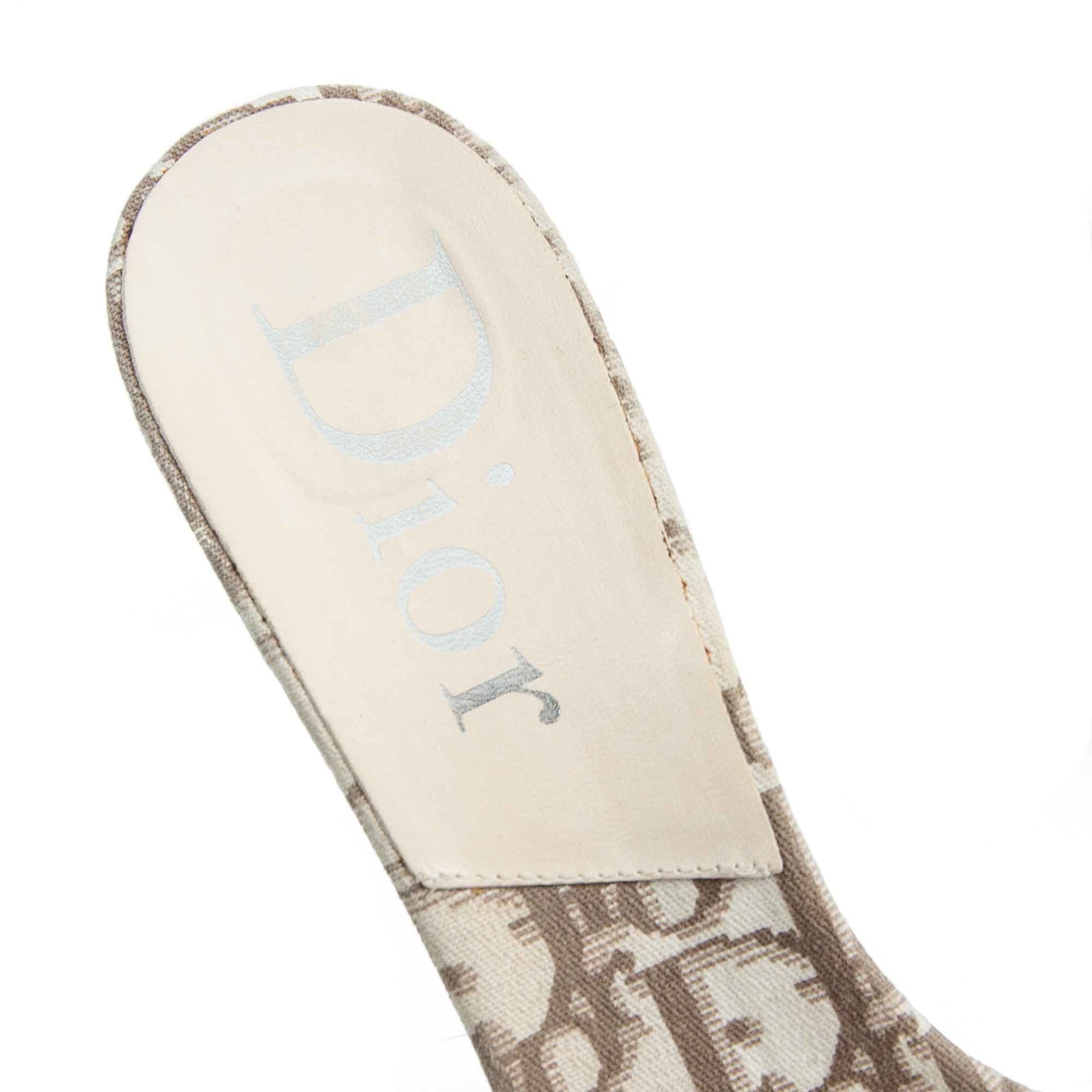 Image of Christian Dior 2005 Brown Monogram High Heel Mules size 40