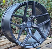 Image 2 of 20" AVA HSF013 STAGGERED ALLOY WHEELS FITS 5X120 MATT GUNMETAL