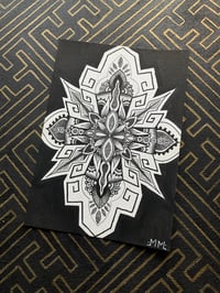 Image 1 of 1/6 Original mandala drawing A5 size