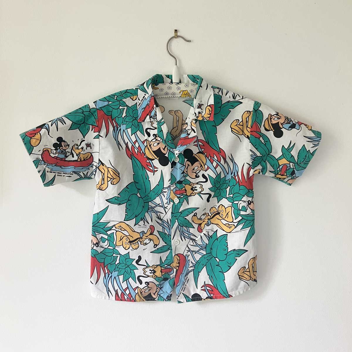 Image of Chemise Mickey 5 ans années 80 stock neuf