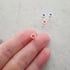 5mm Silver Dot Studs in Orange or Grey Image 2