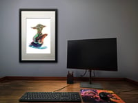 Image 3 of Yoda Mermaid - A3 Poster Print