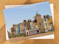 Aldeburgh Greeting Card. Aldeburgh Seafront, Suffolk Coast