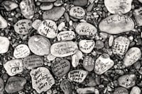 Aldeburgh Print. Stones on Aldeburgh Beach. Quality Photographic Print