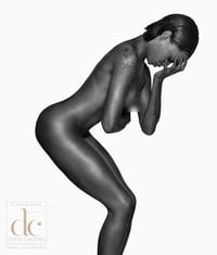 Image 1 of Fine Art Nude Giclee Print - Black on White #25 -Ltd Edition Fine Art Print