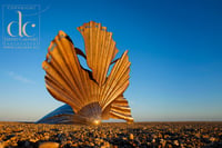 Aldeburgh Print. The Scallop Sculpture - Quality Photographic Art Print