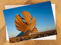 Aldeburgh Greeting Card. The Scallop at Aldeburgh Beach. 