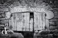 Old Boulanger Shutter in Largentiere, Ardèche, France - Quality Photographic Print