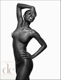 Image 1 of Fine Art Nude Giclee Print - Black on White #18 - Ltd Edition Fine Art Print