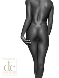 Image 1 of Fine Art Nude Giclee Print - Black on White #2 - Ltd Edition Fine Art Print