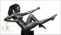 Image 1 of Fine Art Nude Giclee Print - Black on White #4 - Ltd Edition Fine Art Print